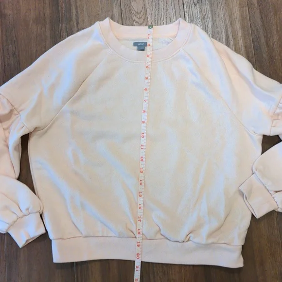 Aerie Balloon Sleeve Drop Shoulder Sweatshirt Baby Pink - Picture 5 of 6